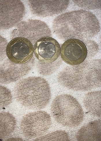 5 Lira İki Renkli Metal Para