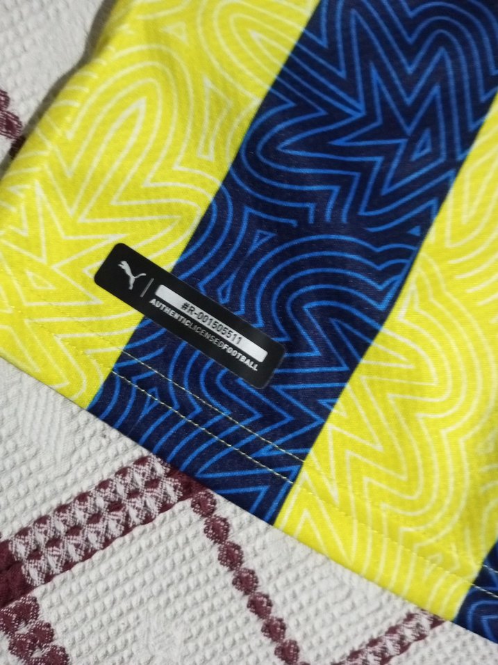 Sarı Lacivert Kısa Kollu Orjinal Erkek forma. - Görsel 3