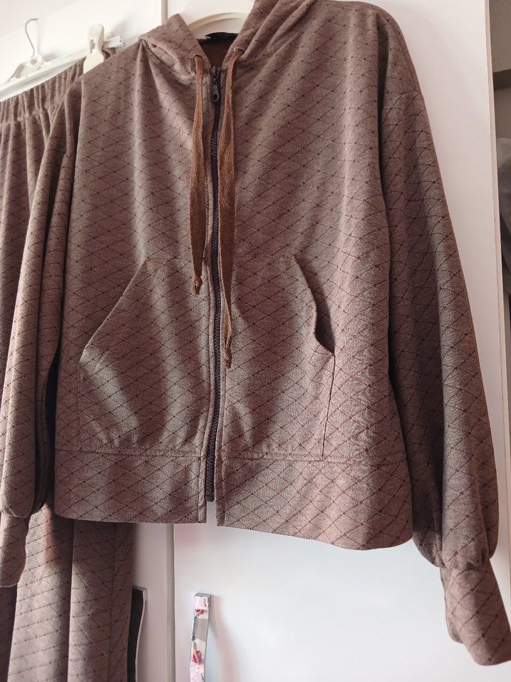 Bol Kesim Uzun  Eteği Kahverengi - Görsel 3