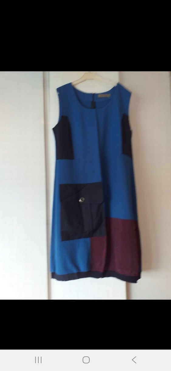 Uzun Lacivert tunik - Görsel 2