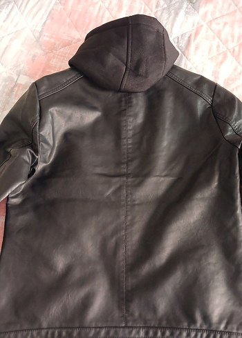 erkek Siyah Deri  Ceket - Görsel 2