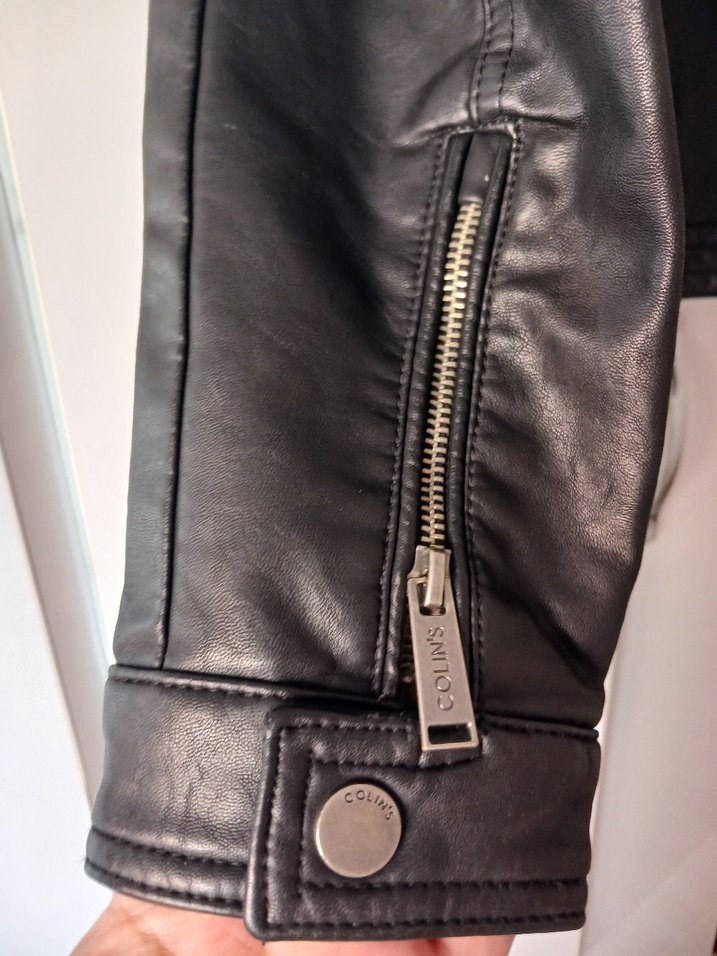 erkek Siyah Deri  Ceket - Görsel 5