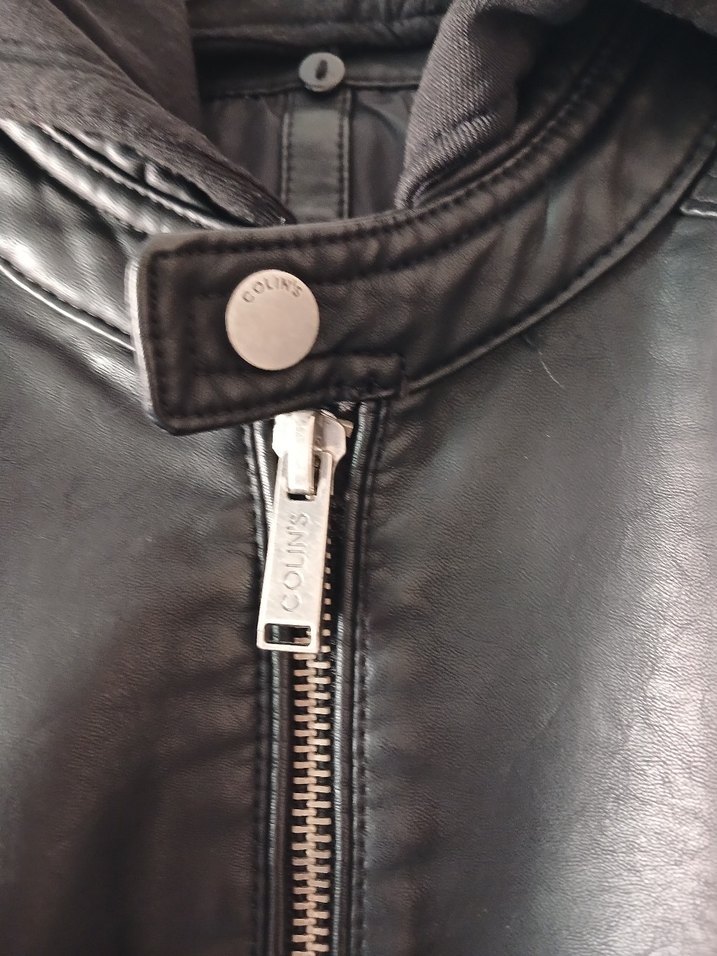 erkek Siyah Deri  Ceket - Görsel 3