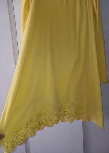 Sarı  Uzun Kollu Kadın Tunik - Görsel 2