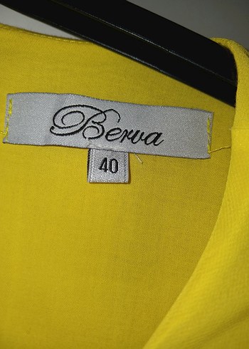 Sarı  Uzun Kollu Kadın Tunik - Görsel 5