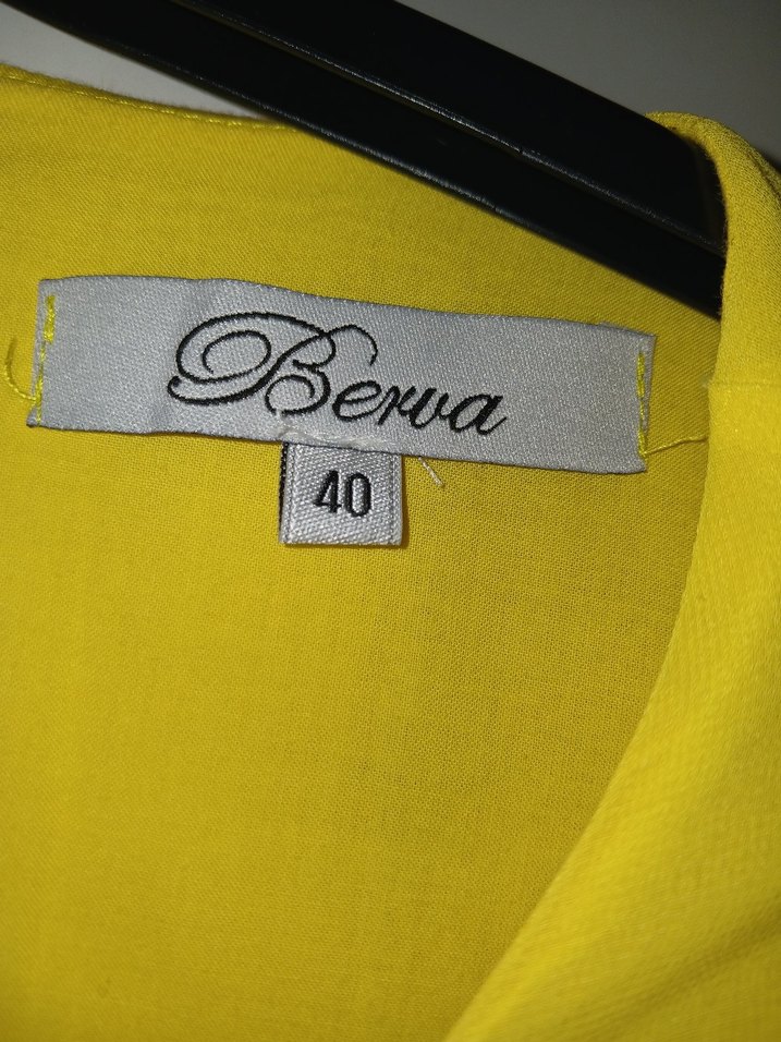 Sarı  Uzun Kollu Kadın Tunik - Görsel 5