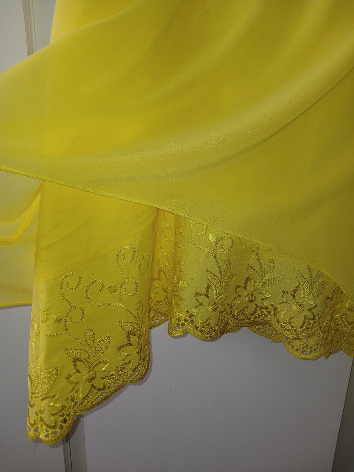 Sarı  Uzun Kollu Kadın Tunik - Görsel 4