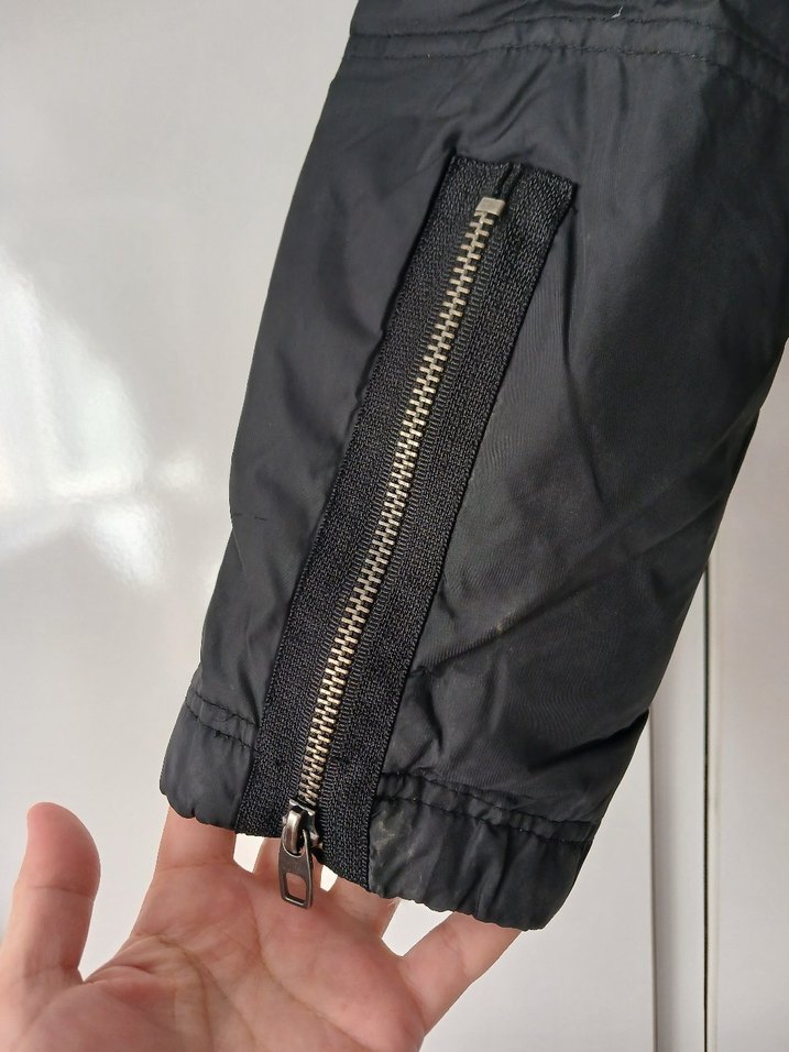 Kürk Detaylı Gri Kadın Kışlık MONT - Görsel 4