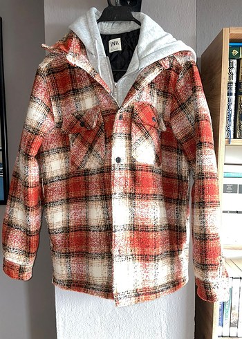 Zara kapüşonlu kapşonlu mont - Görsel 3