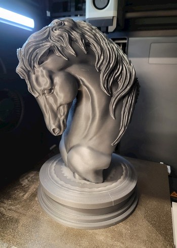 Siyah At Figürü Dekoratif Biblo - Görsel 3