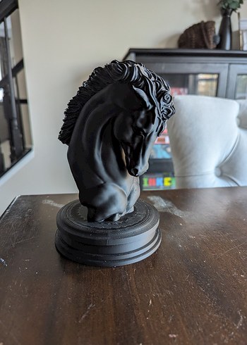 Siyah At Figürü Dekoratif Biblo - Görsel 2