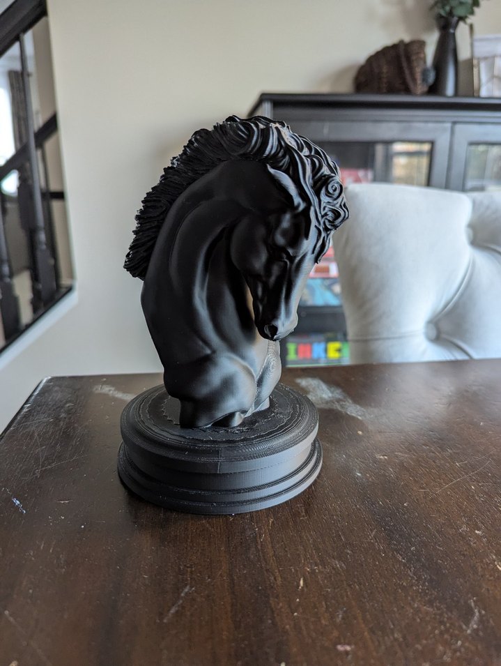 Siyah At Figürü Dekoratif Biblo - Görsel 2