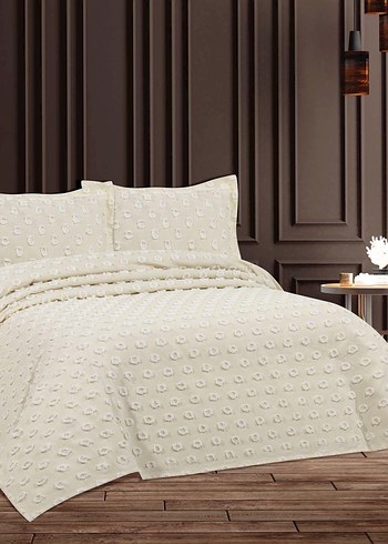 Çift kişilik ponponlu yatak örtüsü - Görsel 4