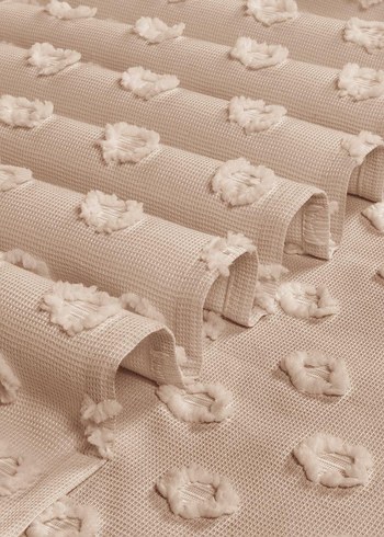 Çift kişilik ponponlu yatak örtüsü - Görsel 6