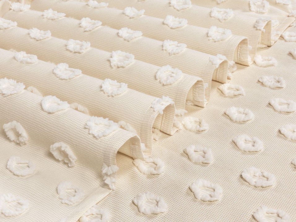 Çift kişilik ponponlu yatak örtüsü - Görsel 3