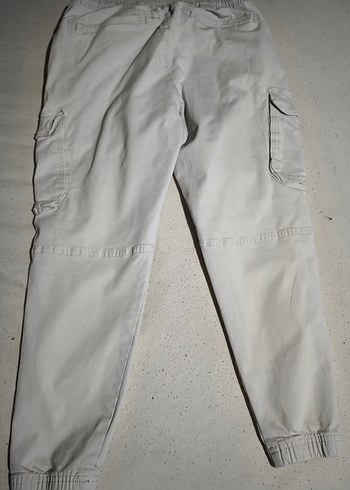 Bej Erkek Rahat Kesim Kargo Pantolon - Görsel 5