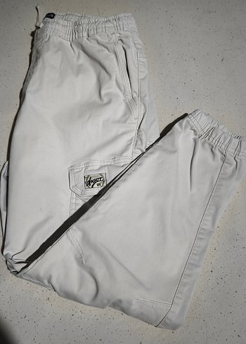 Bej Erkek Rahat Kesim Kargo Pantolon - Görsel 6