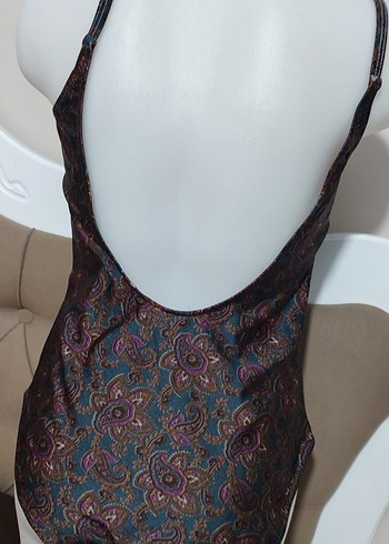 Bohem Çok Renkli Drapeli Kadın Mayo - Görsel 2