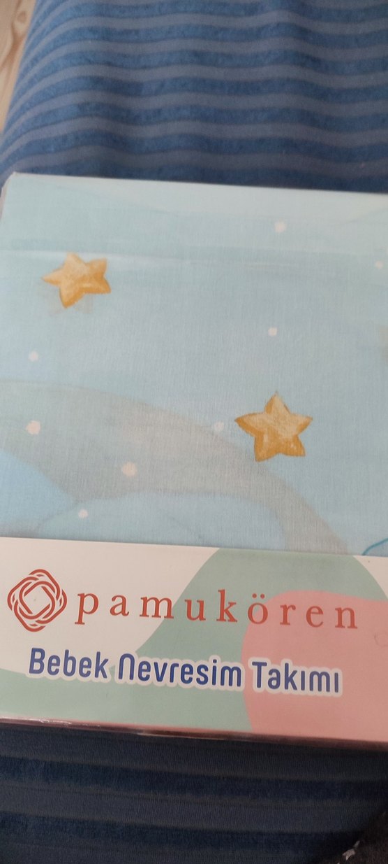 #Nevresim Pamukören Bebek Nevresim Takımı Mavi  yüzde yüz  pamuk - Görsel 2