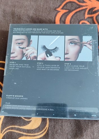 Bej Renkli Koyu Takma Kirpik Seti - Görsel 2