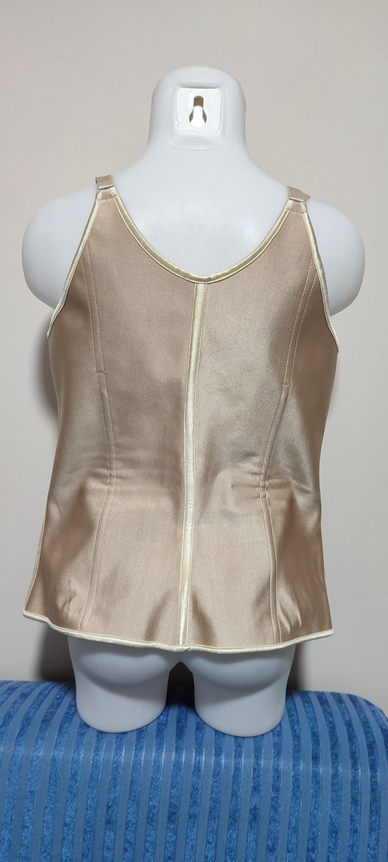 #Korse Bej Parlak Hemşire Korsesi Midi Boy - Görsel 3