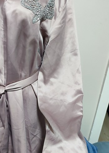 #Penti Sabahlık Uzun, Bol Kesim Bej Kadın Sabahlık - Görsel 2