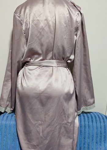 #Penti Sabahlık Uzun, Bol Kesim Bej Kadın Sabahlık - Görsel 3