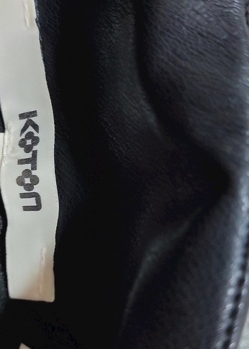 #Deri etek Sort Drapeli Siyah Deri Midi Şort - Görsel 5