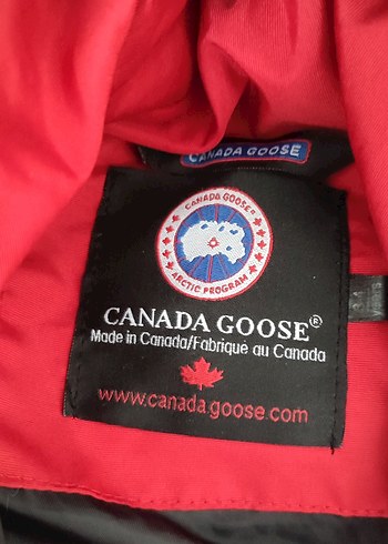 #CANADA GOOSE Kürklü Kırmızı Erkek Çocuk Kaban - Görsel 3