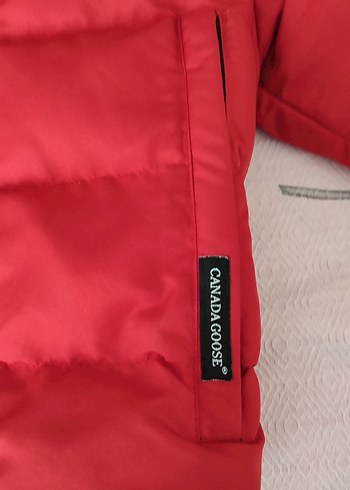 #CANADA GOOSE Kürklü Kırmızı Erkek Çocuk Kaban - Görsel 2