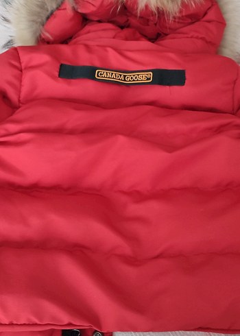 #CANADA GOOSE Kürklü Kırmızı Erkek Çocuk Kaban - Görsel 6