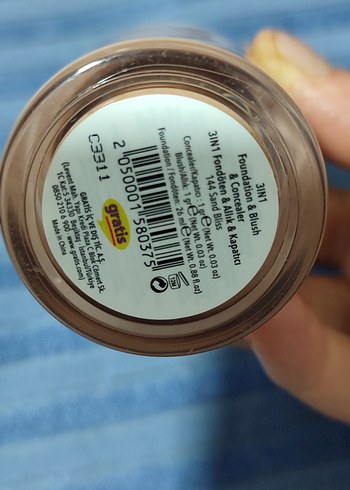 #gratis Bej 3'ü 1 Arada Fondöten, Kapatıcı ve Allık - Görsel 2