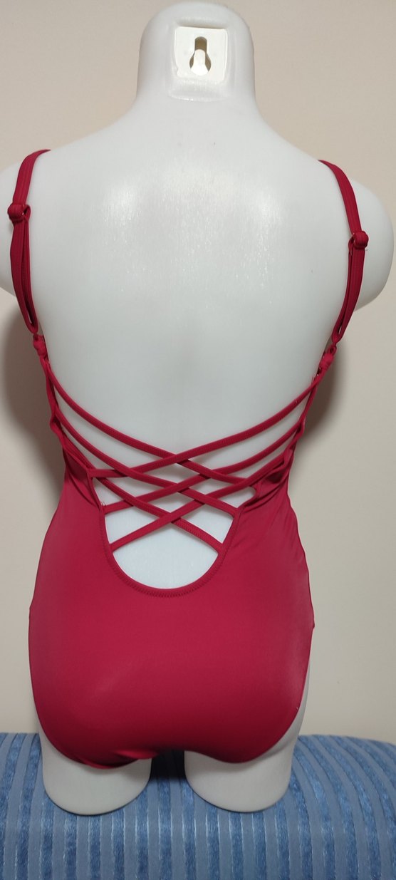 #Mayo Kolsuz Kırmızı Kadın Mayo - Görsel 2