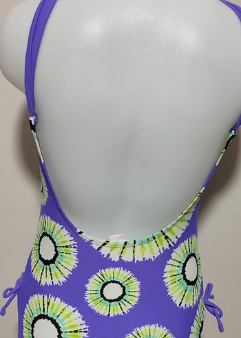 #Mayo Bağlamalı İpli Renkli Batik Desenli Kadın Mayo - Görsel 3