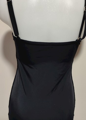 #Mayo Siyah Gösterişli Midi Kadın Mayo - Görsel 3