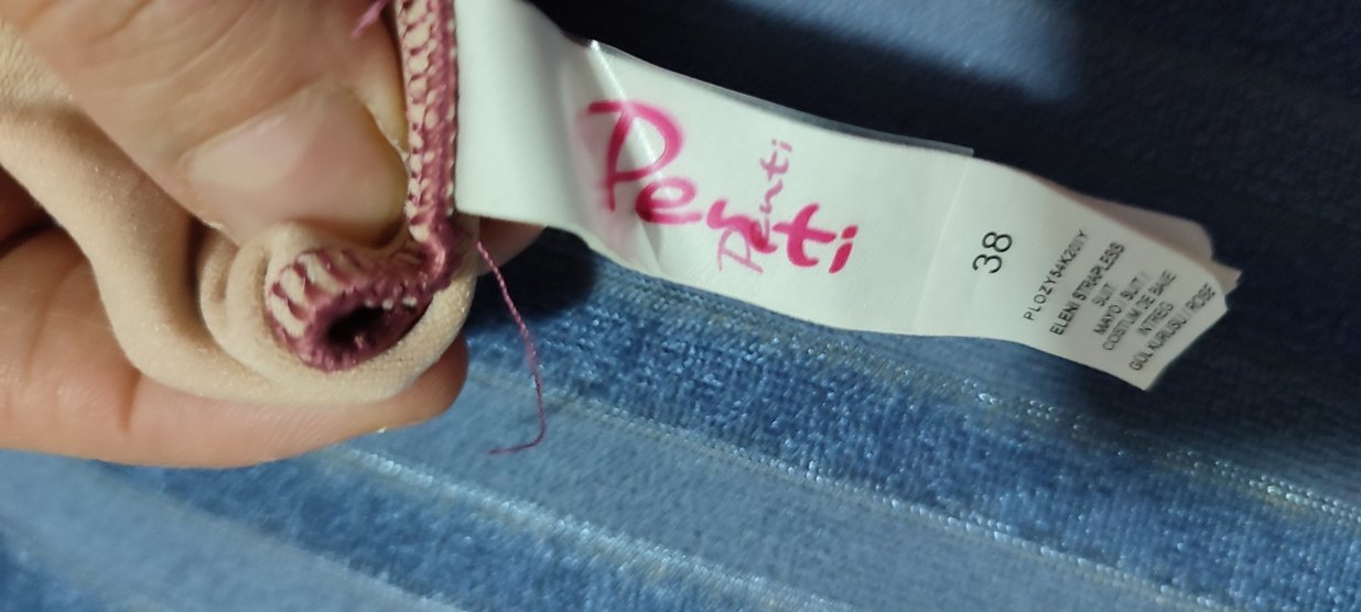 #Mayo Koyu Pembe Fırfırlı Bohem Kadın Mayo - Görsel 4