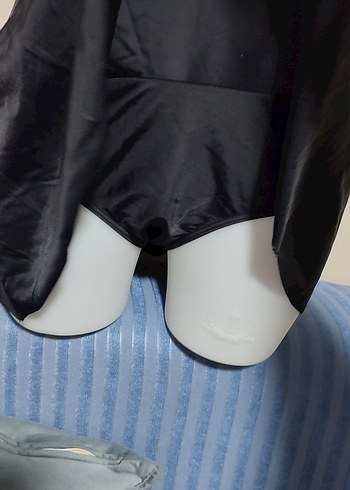 # penti Mayo Drapeli Siyah Uzun Kadın Mayo - Görsel 2