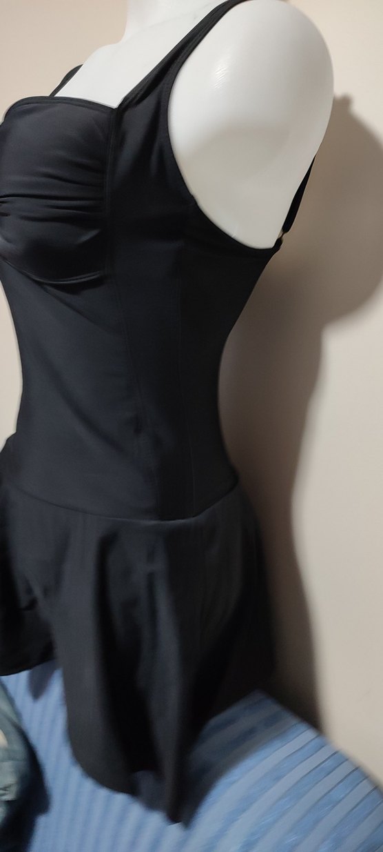 # penti Mayo Drapeli Siyah Uzun Kadın Mayo - Görsel 3