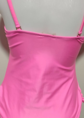 #Mayo Pembe Midi Boy Kadın Mayo - Görsel 4