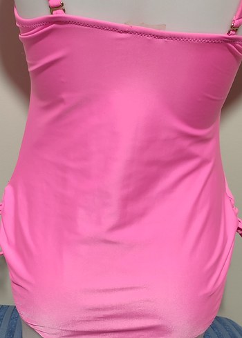 #Mayo Pembe Midi Boy Kadın Mayo - Görsel 3