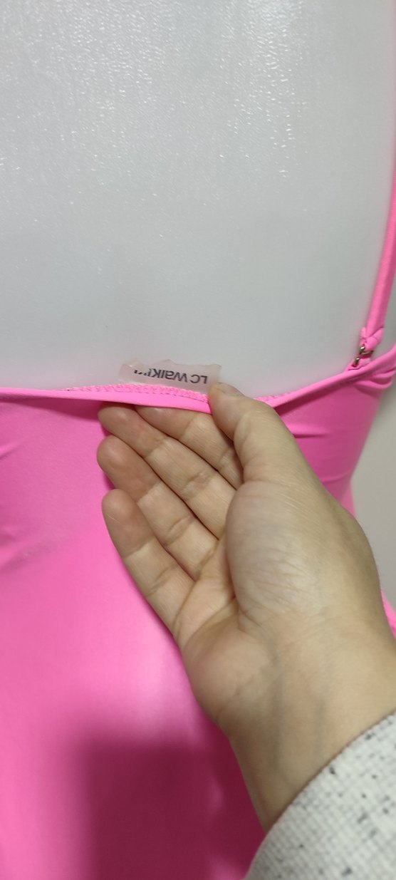 #Mayo Pembe Midi Boy Kadın Mayo - Görsel 5