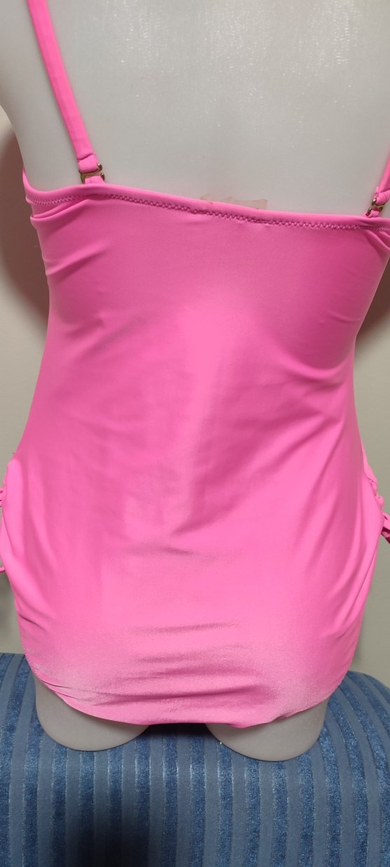 #Mayo Pembe Midi Boy Kadın Mayo - Görsel 3