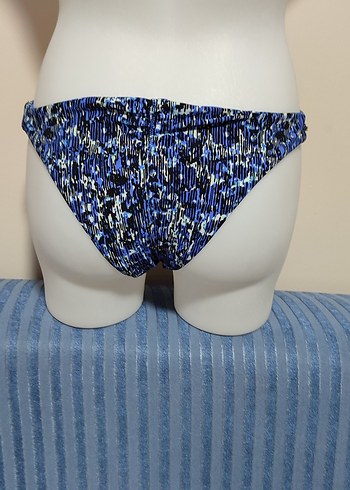 #Mayo alt Mavi Bağcıklı Kadın Bikini Altı - Görsel 3