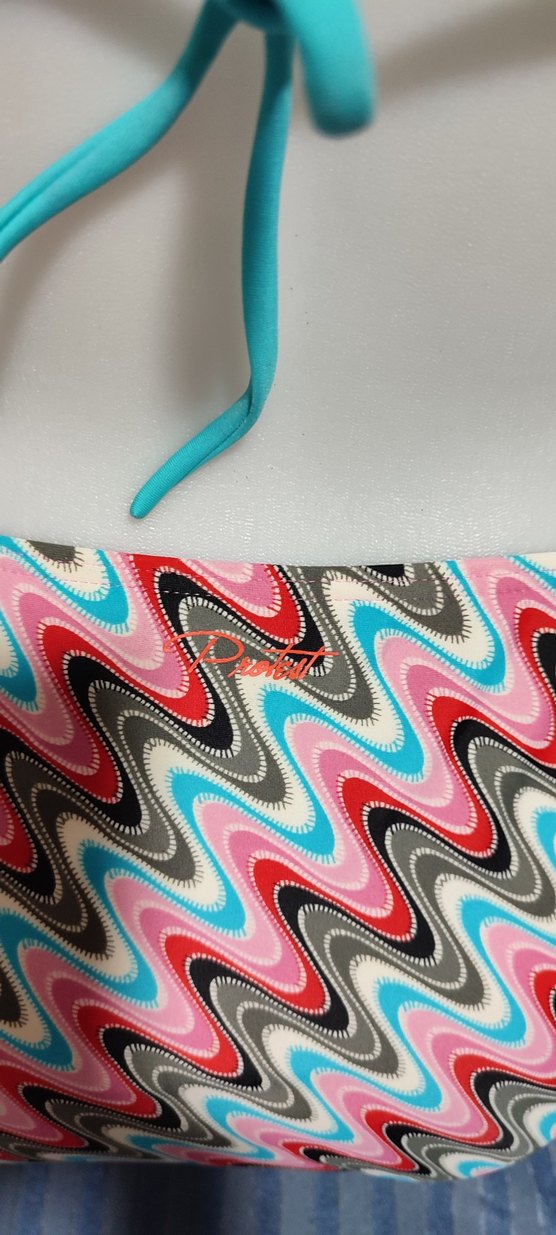 #Bikini Renkli Bağcıklı Bohem Bikini Takımı - Görsel 2