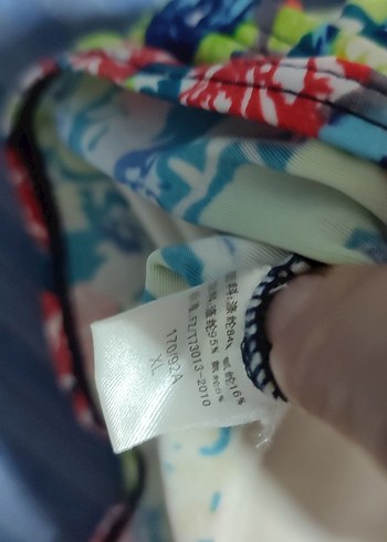 #Mayo Renkli Desenli Mini Elbise - Görsel 4