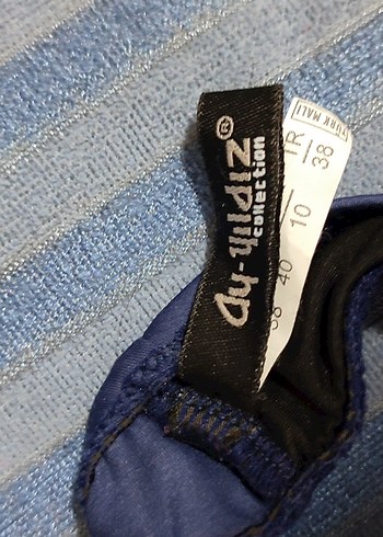 #Bikini  Ay Yıldız Mor Tokalı Strappy Bikini - Görsel 6