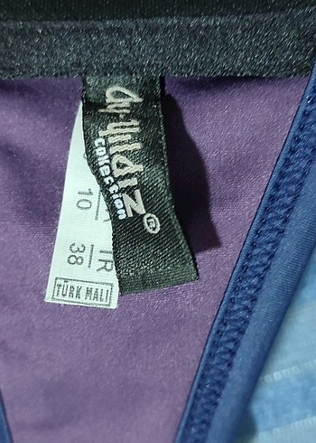 #Bikini  Ay Yıldız Mor Tokalı Strappy Bikini - Görsel 5