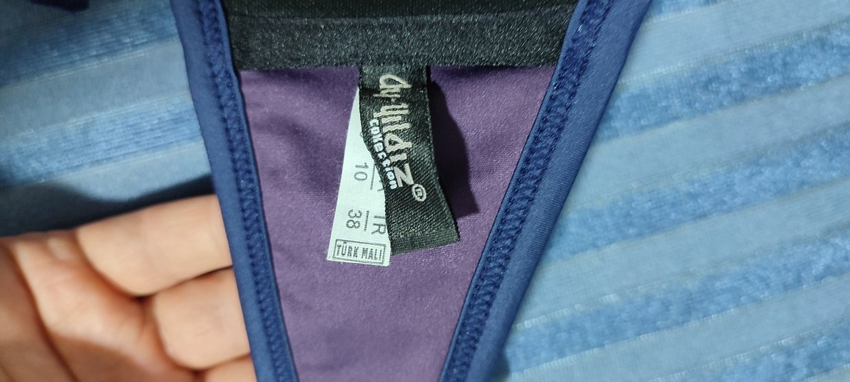 #Bikini  Ay Yıldız Mor Tokalı Strappy Bikini - Görsel 5