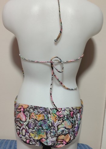 # Kom Mayo Püsküllü Çok Renkli Yılan Desenli Mini Mayo - Görsel 3