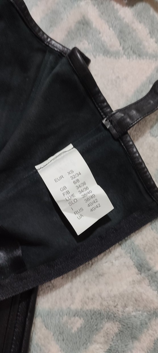 #Deri Kadın Siyah Deri Goth Midi Elbise - Görsel 5